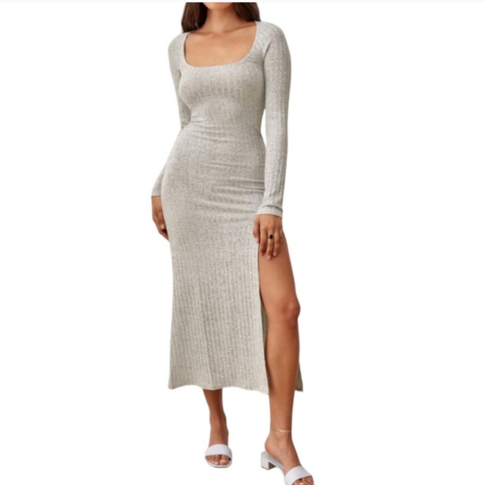 Reformation Lemon Dress Cream Midi Size XL - Picture 7 of 8
